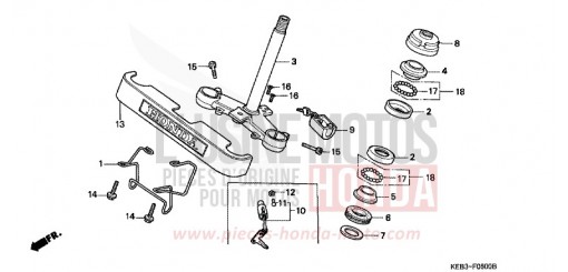TIGE DE DIRECTION CA125T de 1996